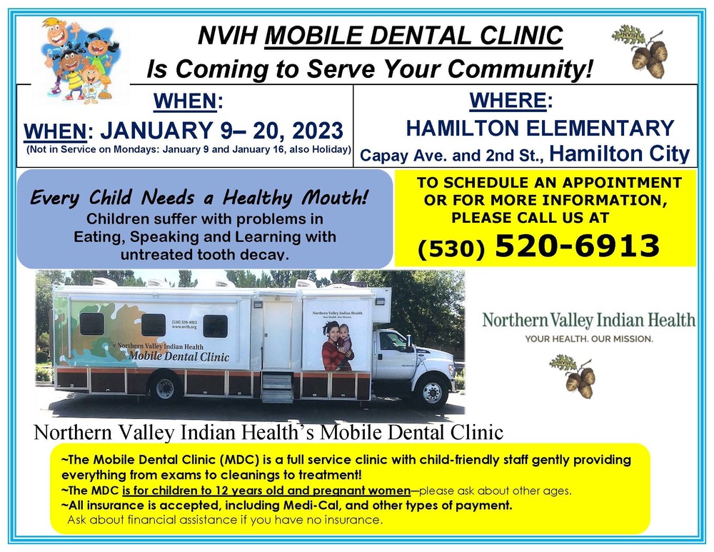 The Mobile Dental Clinic will be in Hamilton City this week and next.