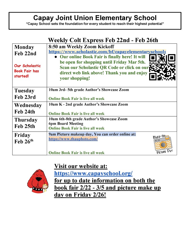 Weekly Colt Express Feb 22nd- Feb 26th
