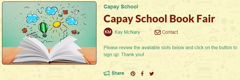 Capay School Book Fair