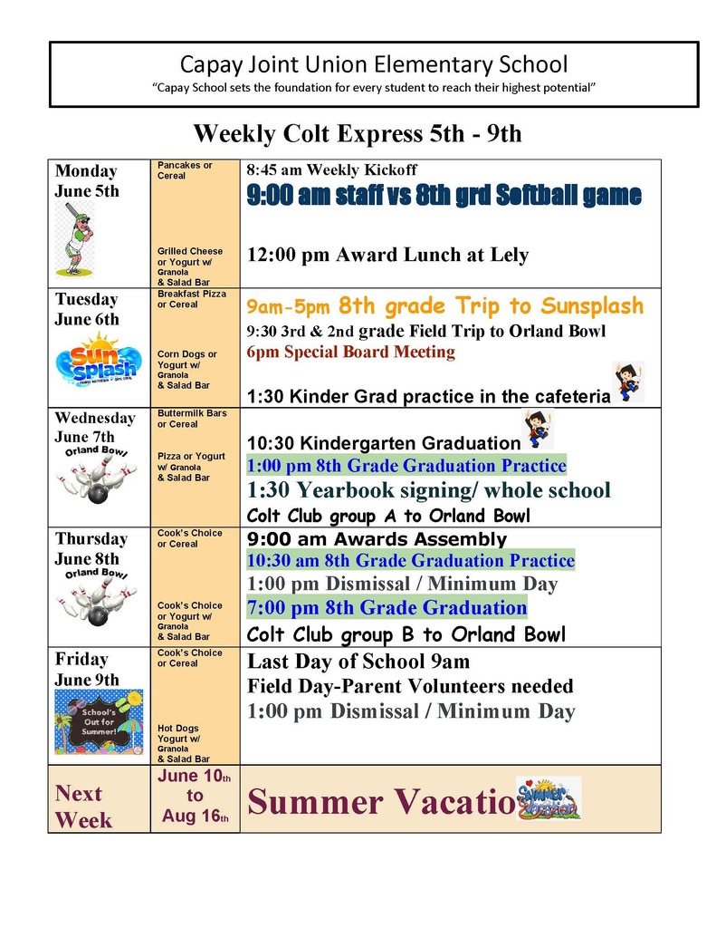 Weekly Colt Express